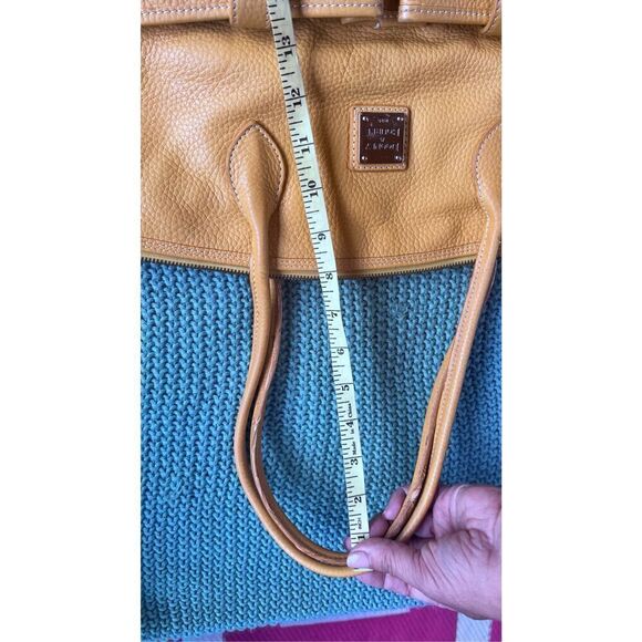 DOONEY & BOURKE YELLOW PEBBLE LEATHER SHOULDER BAG SATCHEL - Picture 5 of 11